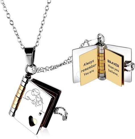 Book Necklace for Granddaughter - Valentines Day Gifts for Her Valentines Necklace Gifts for Kids Granddaughter Gifts from Grandma Grandpa Granddaughter Necklace Valentine Birthday Gifts for Women in Saudi Arabia