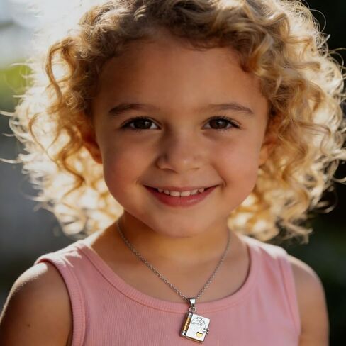 Book Necklace for Granddaughter - Valentines Day Gifts for Her Valentines Necklace Gifts for Kids Granddaughter Gifts from Grandma Grandpa Granddaughter Necklace Valentine Birthday Gifts for Women in Saudi Arabia