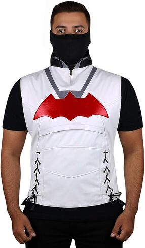 سترة رجالية من الجلد الصناعي بنمط الخفافيش in Kuwait