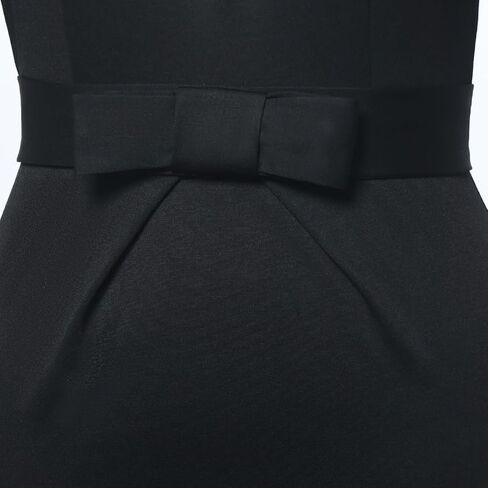 Women's Clergy Dress Short Sleeve Pencil Dress Tab Insert Collar Priest Clergy Dresses with Belts in Saudi Arabia