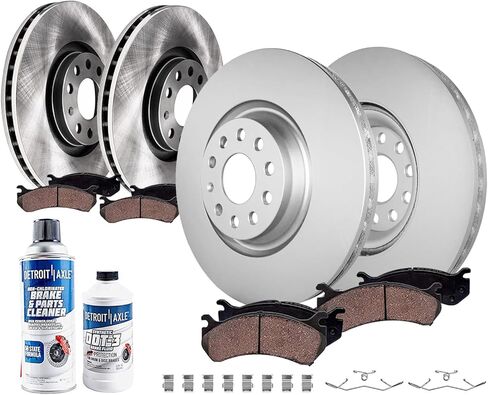 Detroit Axle - Brake Kit for Toyota 2010-2018 4Runner Lexus GX460, Disc Brake Rotors Ceramic Brakes Pads 2011 2012 2013 2014 2015 2016 2017 Replacement in Saudi Arabia