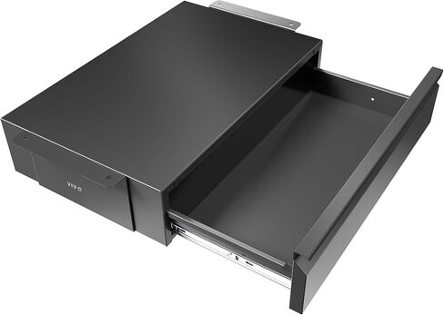 درج منزلق للخارج مقاس 18 بوصة من VIVO، منظم تخزين آمن للمكتب المنزلي، أسود، DESK-AC03B in Saudi Arabia