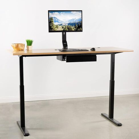 درج منزلق للخارج مقاس 18 بوصة من VIVO، منظم تخزين آمن للمكتب المنزلي، أسود، DESK-AC03B in Saudi Arabia