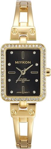 Miykon Dainty Watches for Women - Small Face Square Womens Watch with Genuine Crystals, Classic Luxury Style Bracelet Watch for Petite Thin Wrists, Cute & Unique - Japanese Quartz, Waterproof to 100ft in Saudi Arabia