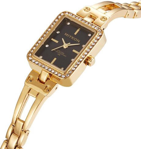 Miykon Dainty Watches for Women - Small Face Square Womens Watch with Genuine Crystals, Classic Luxury Style Bracelet Watch for Petite Thin Wrists, Cute & Unique - Japanese Quartz, Waterproof to 100ft in Saudi Arabia