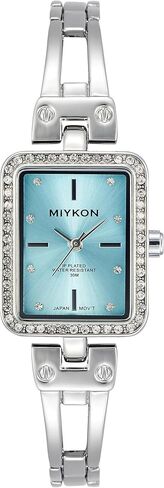 Miykon Dainty Watches for Women - Small Face Square Womens Watch with Genuine Crystals, Classic Luxury Style Bracelet Watch for Petite Thin Wrists, Cute & Unique - Japanese Quartz, Waterproof to 100ft in Saudi Arabia