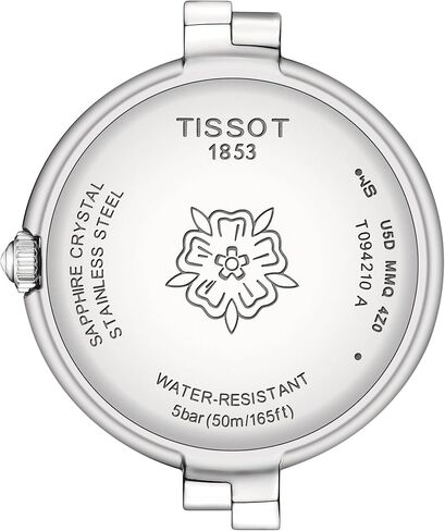 Tissot Womens Tissot Flamingo 316L Stainless Steel case Quartz Watches, Grey, Stainless Steel, 7 (T0942101133600) in Saudi Arabia