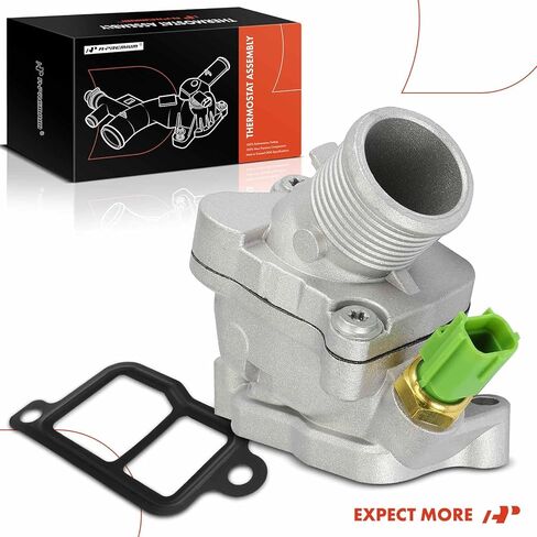 مجموعة مبيت منظم حرارة سائل تبريد المحرك A-Premium مع مستشعر متوافق مع فولفو S60 2003-2005، V70 2003-2007، 2.4L، يستبدل 8636571، 8636572 in Saudi Arabia
