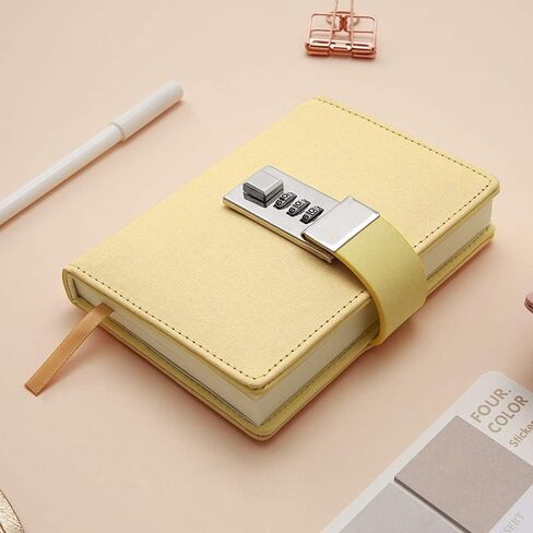 CAGIE Lock Journal Secret Diary، قفل مجلة صغيرة للنساء لكتابة دفتر مذكرات شخصي مقفل in Kuwait