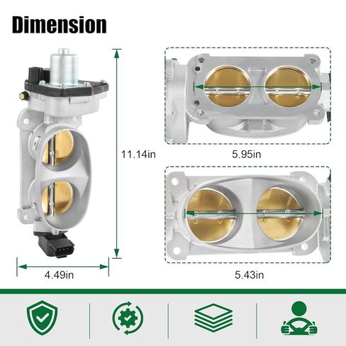 977-590 Electronic Throttle Body Assembly Compatible with Ford Mustang 2005-2010 4.6L V8 Replaces# S20038 67-6004 TB1023 7R3Z9E926AA 9R3Z9E926A 4R3Z9E926DA in Saudi Arabia