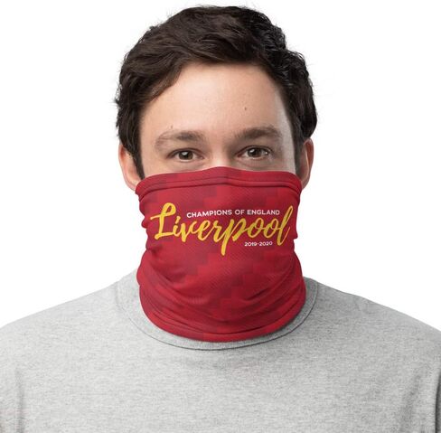 Dedbol Liverpool Champions of England 2020 Script Face Mask Gaiter Red in Saudi Arabia