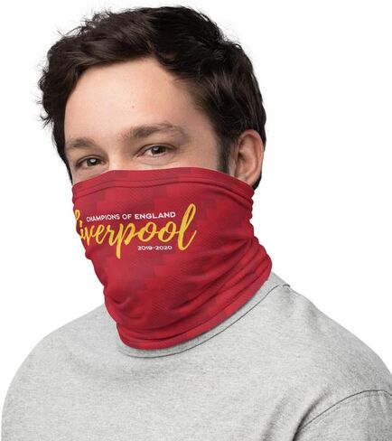 Dedbol Liverpool Champions of England 2020 Script Face Mask Gaiter Red in Saudi Arabia