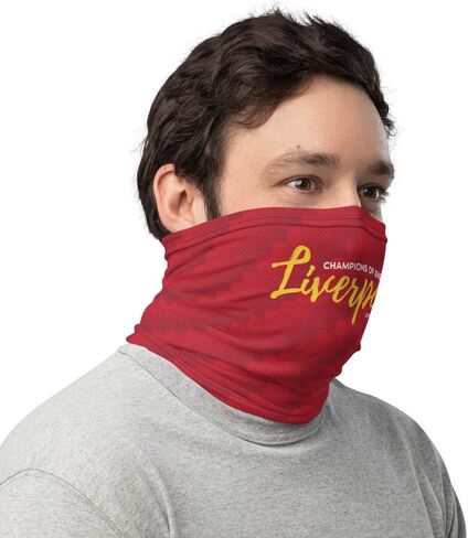 Dedbol Liverpool Champions of England 2020 Script Face Mask Gaiter Red in Saudi Arabia