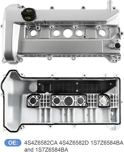 2.0L 2.3L ترقية غطاء الصمام الألومنيوم متوافق مع 2005-2013 فورد فوكس، استبدال 4S4Z6582CA 4S4Z6582D 1S7Z6584BA 1S7Z6584BA in Kuwait