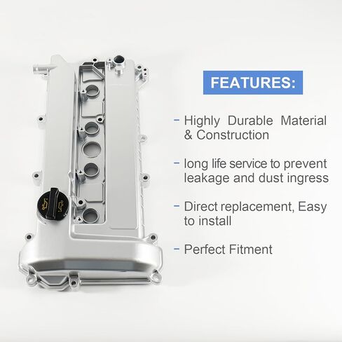 2.0L 2.3L ترقية غطاء الصمام الألومنيوم متوافق مع 2005-2013 فورد فوكس، استبدال 4S4Z6582CA 4S4Z6582D 1S7Z6584BA 1S7Z6584BA in Kuwait