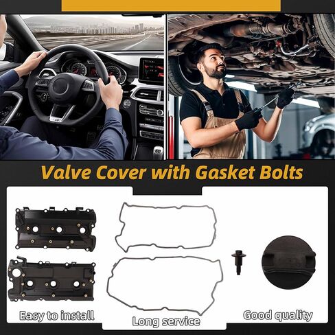 Valve Covers With Gasket Bolts Fit For Nissan Pathfinder 2002-2004 for Infiniti QX4 2002-2003 3.5L OE# 13264-5W500,13264-5W510 Left & Right in Saudi Arabia