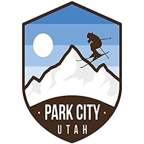 Park City, Utah Ski Snow Mountain 3 inch Sticker, S104 (Waterproof Vinyl Decal for Car, Water Bottle, Laptop, iPad, Window, Cooler, Luggage, Bumper, Toolbox, Locker), 3 inch in Kuwait