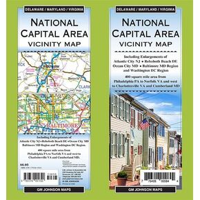 Delaware, Maryland & Virginia Road Map (National Capital Area) in Saudi Arabia