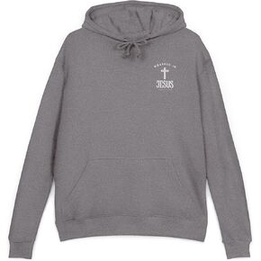 Unisex Hoodie Picture of Jesus Cross & Crown of Thorns Hoodie | Bible Verse Inspired. in Saudi Arabia