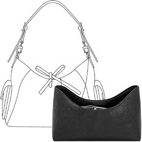 Purse Organizer Insert for LV Carryall Cargo Vibe PM Handbag, Custom Fit Inside Premium Lightweight Water Resistant Purse Insert with Zipper(Matte Black) in Kuwait