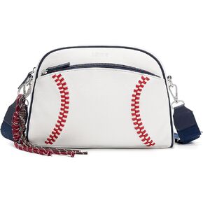 Marvolia Crossbody Bags for Women - Baseball Crossbody Purses Trendy PU Leather Small Shoulder Bag for Travel Work Party in Kuwait