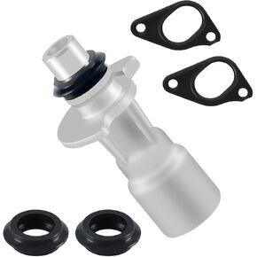 Upgrade Aluminum Engine Oil Cooler Inlet Connector Compatible with Land Rover LR4 Range Rover Sport, with Two Water Pump Gaskets Replaces# LR028136 LR030593 LR049370 C2Z18658 in Kuwait