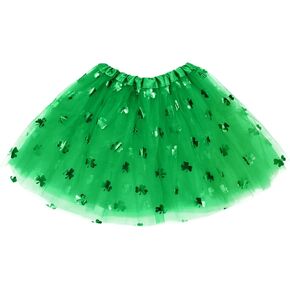 Heliltd St. Patrick’s Day Green Tutus Skirt for Women & Kids Adjustable Waist Shamrock Holiday Party Costume Layered Tulle Polyester Dress Up Outfit for Irish Clover St Patty’s Day in Saudi Arabia