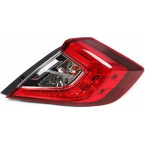 Outer Tail Light Assembly with Bulb Compatible with Civic Sedan 4-Door 2016-2020 Passenger Side HO2805110 33500TBAA01 in Kuwait