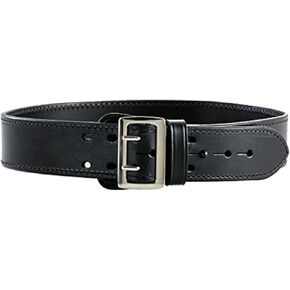 حزام Aker Leather B01 Sam Browne عالي التحمل، مبطن بالجلد بالكامل، بعرض 2.25 بوصة مع إبزيم من الكروم ثنائي الشق، صنع في الولايات المتحدة الأمريكية in Kuwait