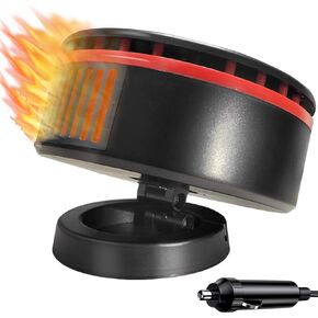 سخان سيارة محمول 12 فولت يمكن توصيله بولاعة السجائر، مزيل ضباب الزجاج الأمامي بقدرة 150 وات، سخانات السيارة للمركبة in Kuwait