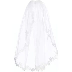 حجاب المناولة الأولى للفتيات - حجاب المناولة الأولى المقدسة للفتيات 7-16 - Velos para Primera Comunion - حجاب أبيض للأطفال in Kuwait