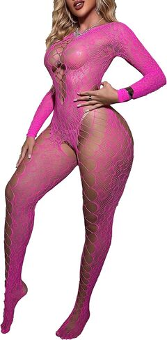 Woman Bodystockings Leopard Print Lingerie for Women Sexy Lace Jumpsuit Full Body Bodysuit Rave Outfits in Saudi Arabia