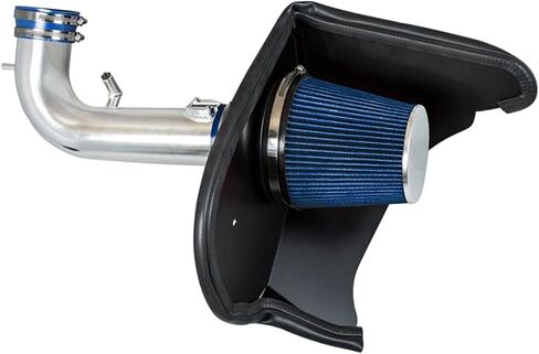 Cold Air Intake System with Heat Shield Kit + Filter Combo Blue Compatible For 16-24 Chevy Camaro 3.6L V6 in Saudi Arabia