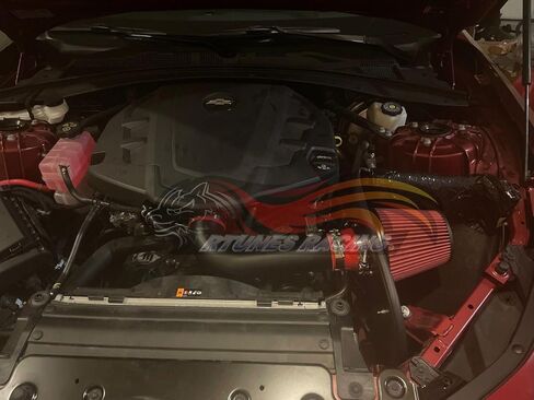 Cold Air Intake System with Heat Shield Kit + Filter Combo Blue Compatible For 16-24 Chevy Camaro 3.6L V6 in Saudi Arabia