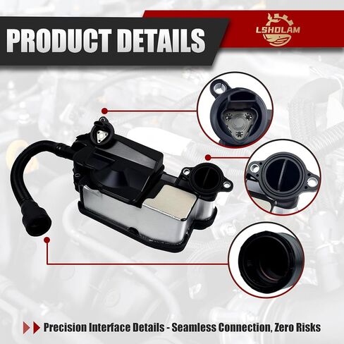 FC3Z6A785F مجموعة فاصل زيت المحرك تناسب Ford F250 F350 F450 F550 Super Duty 2017-2019 6.7L V8، الديزل PCV CCV تنفيس صمام المحرك استبدال علبة المرافق FC3Z-6A785-F in Kuwait