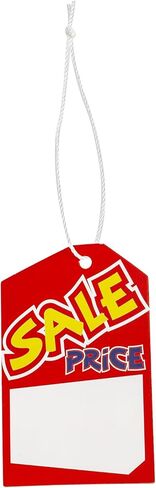 Frcctre 500 Pcs Sale Price Tags with String, 2x3 Inch Blank Retail Price Labels Garage Yard Retail Sale Signs Merchandise Marking Tag for Pricing Jewelry Clothing in Saudi Arabia