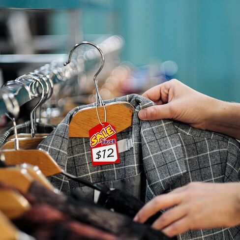 Frcctre 500 Pcs Sale Price Tags with String, 2x3 Inch Blank Retail Price Labels Garage Yard Retail Sale Signs Merchandise Marking Tag for Pricing Jewelry Clothing in Saudi Arabia