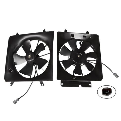 Electric Engine Radiator Cooling Fan Assembly Compatible with CR-V Element 2.4L 2002-2006 Left Right 38611PNA00 A/C Condenser Cooling Fans in Saudi Arabia