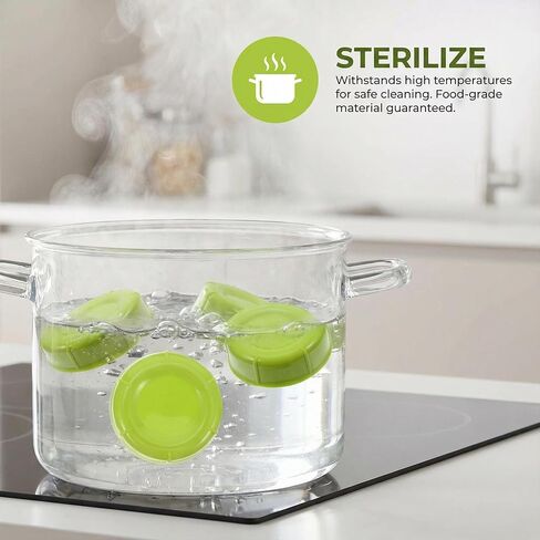 Kisangel 10Pcs Bottle Cap Travel Replacement Caps Leak Proof Lids for Glass Milk Bottle Breastmilk Bottles in Kuwait