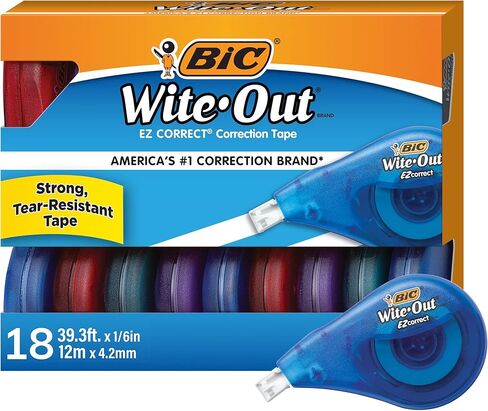 Wite-Out EZ Correct Correction Tape, Non-Refillable, 1/6" x 472", 10/Box in Saudi Arabia