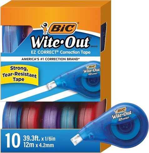 Wite-Out EZ Correct Correction Tape, Non-Refillable, 1/6" x 472", 10/Box in Saudi Arabia