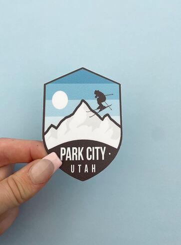 ملصق بارك سيتي، يوتا سكي سنو ماونتن 3 بوصة، S104 (ملصق فينيل مقاوم للماء للسيارة، زجاجة مياه، كمبيوتر محمول، آيباد، نافذة، مبرد، أمتعة، ممتص للصدمات، صندوق أدوات، خزانة)، 3 بوصة in Kuwait