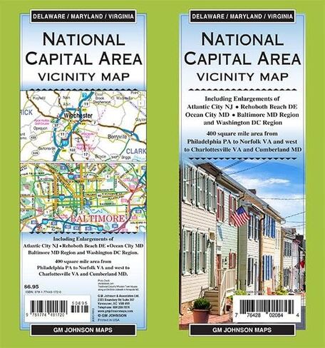 Delaware, Maryland & Virginia Road Map (National Capital Area) in Saudi Arabia
