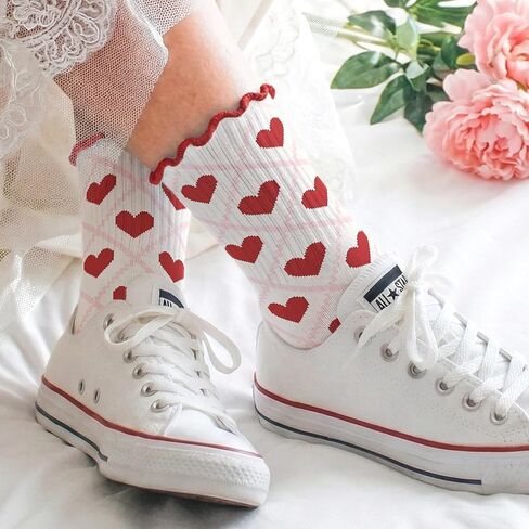 Valentines Day Gifts For Women - Cute Socks, Ideal Galentines Day Present For Her, Fun Gift For Teen Girls, Comfy And Soft, Unique Friends Surprise, Romantic Anniversary Idea, Sweet Love in Saudi Arabia