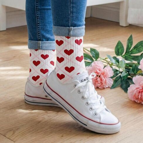 Valentines Day Gifts For Women - Cute Socks, Ideal Galentines Day Present For Her, Fun Gift For Teen Girls, Comfy And Soft, Unique Friends Surprise, Romantic Anniversary Idea, Sweet Love in Saudi Arabia