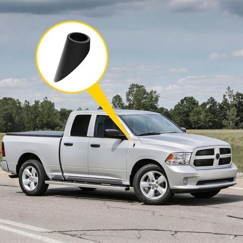 Radio Antenna Base Adapter Mount for 2009-2018 Dodge Ram 1500 2500 3500 4500 5500 Truck Accessories, Car Antenna Base Moulding Cover Trim, Radio Antenna Grommet Topper Bezel Replace 5064395AF, 2PCS in Kuwait