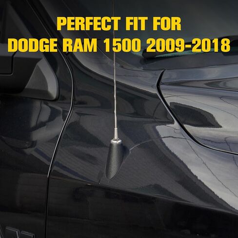 Radio Antenna Base Adapter Mount for 2009-2018 Dodge Ram 1500 2500 3500 4500 5500 Truck Accessories, Car Antenna Base Moulding Cover Trim, Radio Antenna Grommet Topper Bezel Replace 5064395AF, 2PCS in Kuwait