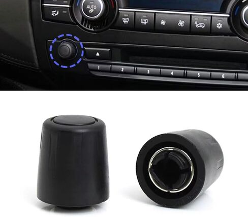 for BMW X5 E70/X6 E71 E72, Dash Radio Volume Control Knob Switch, Multimedia Radio CD Player Audio Volume Rotary Knob Cover Cap Replacement 65126966510 in Saudi Arabia