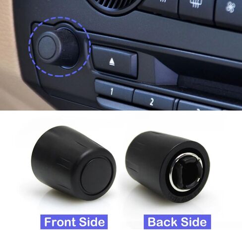 for BMW X5 E70/X6 E71 E72, Dash Radio Volume Control Knob Switch, Multimedia Radio CD Player Audio Volume Rotary Knob Cover Cap Replacement 65126966510 in Saudi Arabia