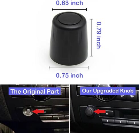 for BMW X5 E70/X6 E71 E72, Dash Radio Volume Control Knob Switch, Multimedia Radio CD Player Audio Volume Rotary Knob Cover Cap Replacement 65126966510 in Saudi Arabia